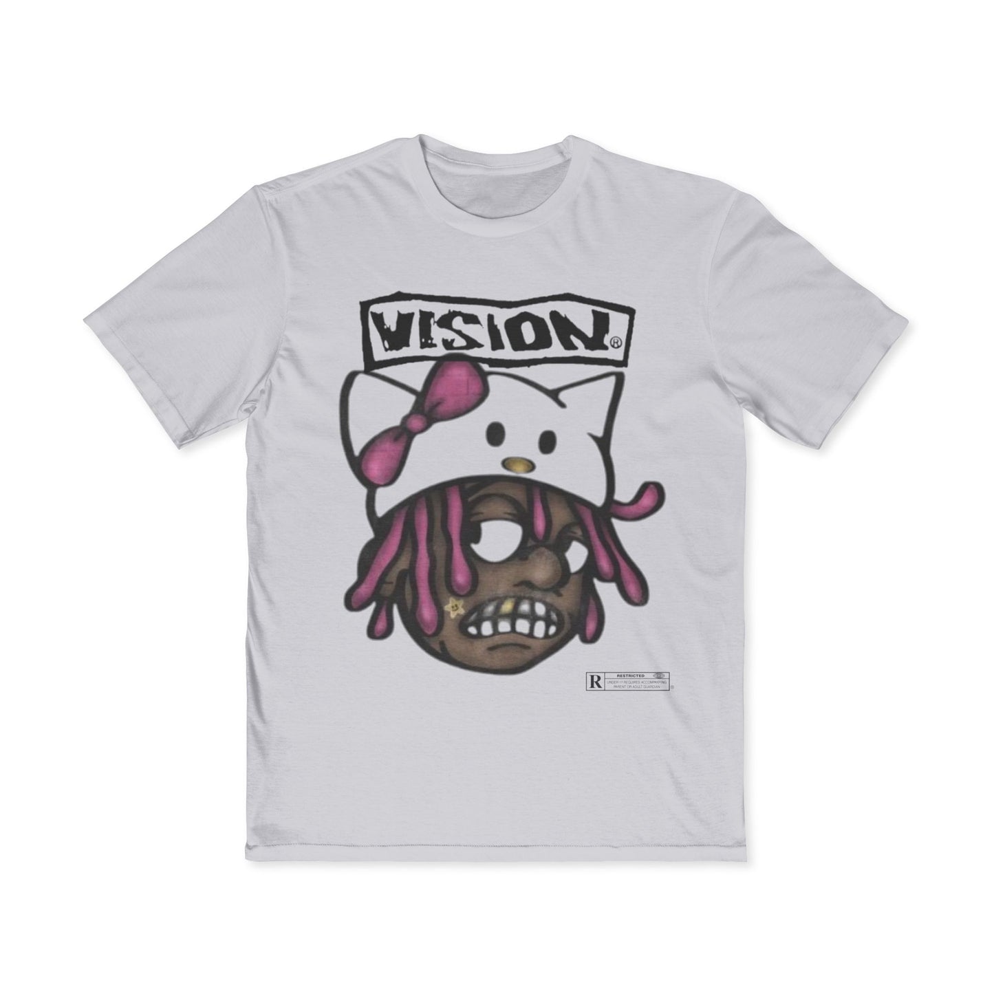 "Vision x Hustle Tee – Kitty Mode"