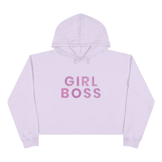 Glitter Boss Crop Hoodie
